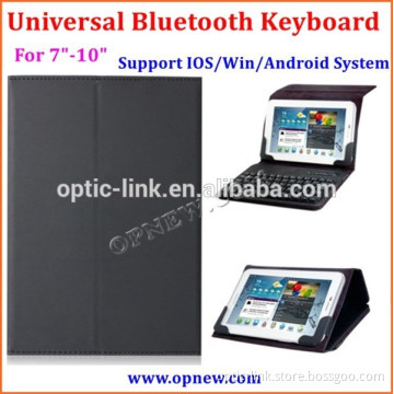 7-10 inch tablet pc Universal bluetooth keyboard with leather case for Android Win IOS system bluetooth 3.0